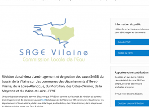 SAGE VILAINE fait son enquête publique : JE PARTICIPE ! 1 enquête publique eau de la VILAINE